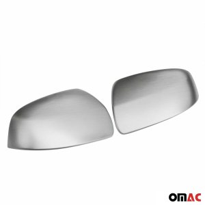 smart fortwo 451 Mirror Covers - Omac - S.Steel - Brushed Silver - '07-'15